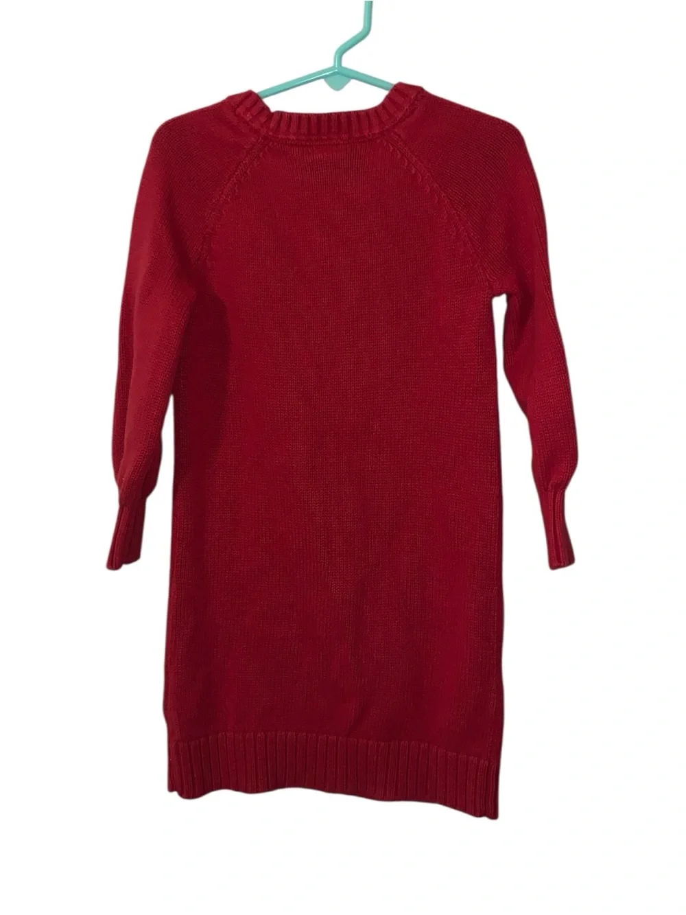 Gap Kids Red White Polka Dot Knit Sweater Dress Girls 5